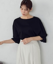 【接触冷感】キャンディスリーブ カットソー