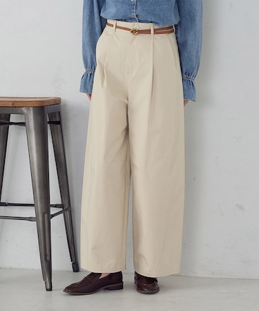 バレルレッグ パンツ