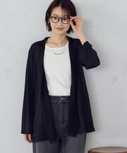 【接触冷感・UVカット・防シワ】夏定番の着流しカーディガン