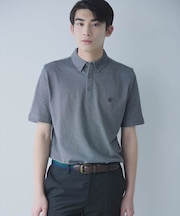 【接触冷感・吸水速乾】エンブレム ポロシャツ