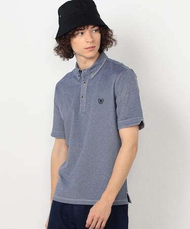 【接触冷感・吸水速乾】エンブレム ポロシャツ