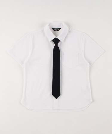 ネクタイ付き半袖シャツ(100-130cm)