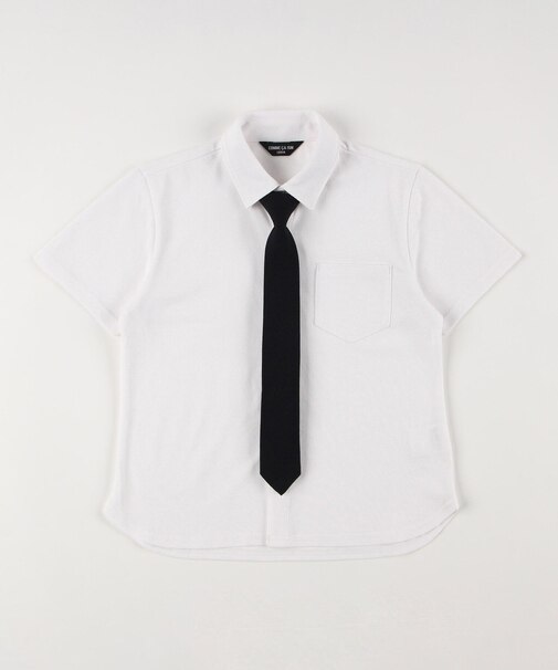 ネクタイ付き半袖シャツ(100-130cm)