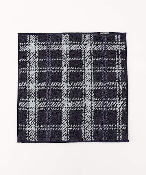 チェック柄 タオルハンカチ