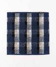 カラーブロックチェック柄 タオルハンカチ