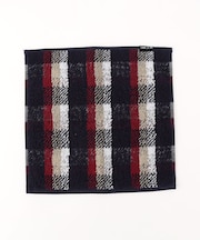 カラーブロックチェック柄 タオルハンカチ