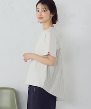 ドビーストライプ バックフレアＴシャツ