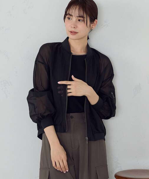 シアーオーバーサイズブルゾン