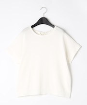 コットンリネン ニットプルオーバー