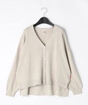 コットンリネン ニットカーディガン