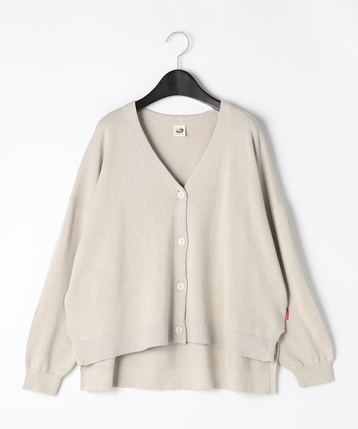 コットンリネン ニットカーディガン