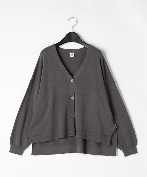 コットンリネン ニットカーディガン