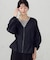 Vネック シアーブルゾン