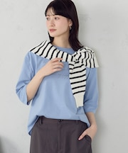 6部袖 ロゴTシャツ