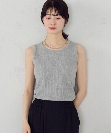 ランダム リブタンクトップ