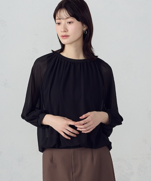 【セットアイテム】ギャザーブラウス+タンクトップ