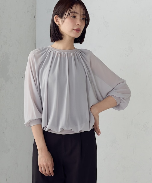 【セットアイテム】ギャザーブラウス+タンクトップ