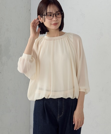 【セットアイテム】ギャザーブラウス+タンクトップ