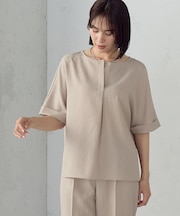 【ＵＶカット・吸汗速乾・接触冷感】kireri ポリエステルストレッチドライツイル Tブラウス/セットアップ対応