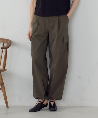 ポリエステルマイクロツイル カーゴパンツ