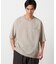 【吸水速乾】リネンライクポリエステル 布帛Tシャツ