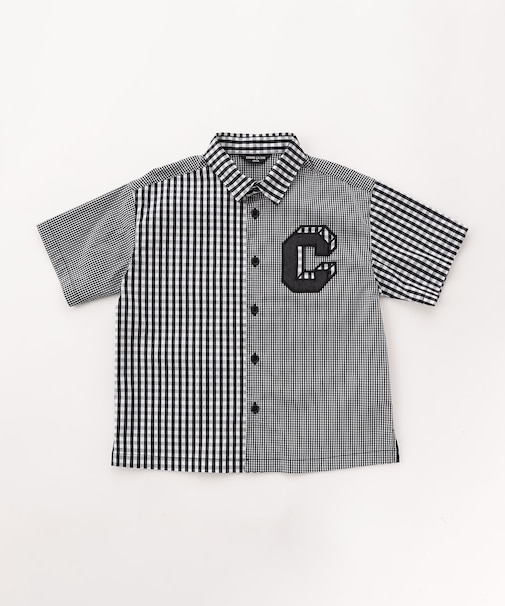 ギンガムチェック 半袖 シャツ