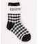 ロゴ×ギンガムチェック クルーソックス