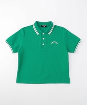 ライン入り 鹿の子 ポロシャツ