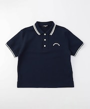 ライン入り 鹿の子 ポロシャツ