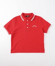 ライン入り 鹿の子 ポロシャツ