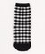 バックロゴ ギンガムチェック クルーソックス