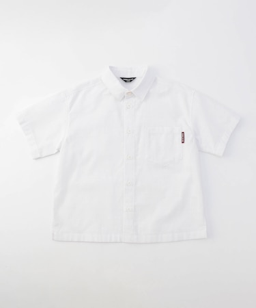 綿麻シャンブレー 半袖 シャツ