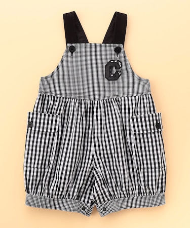 ギンガムチェック ロンパース(男の子)