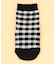 バックロゴ ギンガムチェック クルーソックス