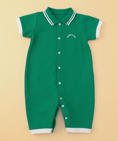 鹿の子ポロ襟 おしりパッチ ツーウェイオール