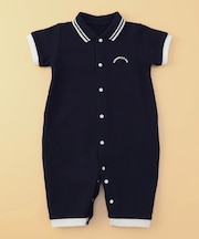 鹿の子ポロ襟 おしりパッチ ツーウェイオール