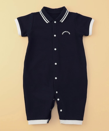 鹿の子ポロ襟 おしりパッチ ツーウェイオール