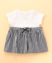 ギンガムチェック ロンパース(女の子)