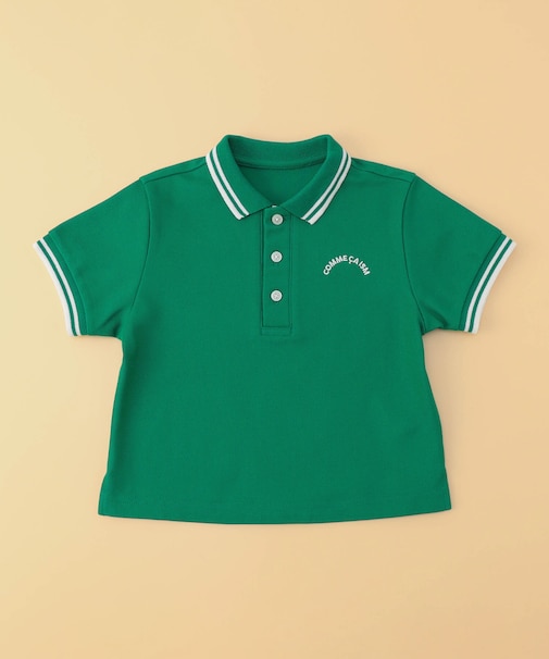 鹿の子ライン入り ポロシャツ(ベビーサイズ)