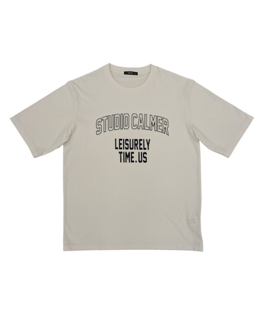 シルケット天竺 ロゴプリントTシャツ