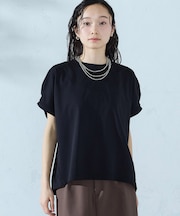 【接触冷感】バックタック Tシャツ
