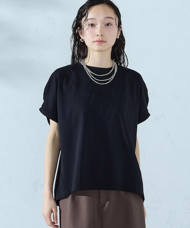 【接触冷感】バックタック Tシャツ