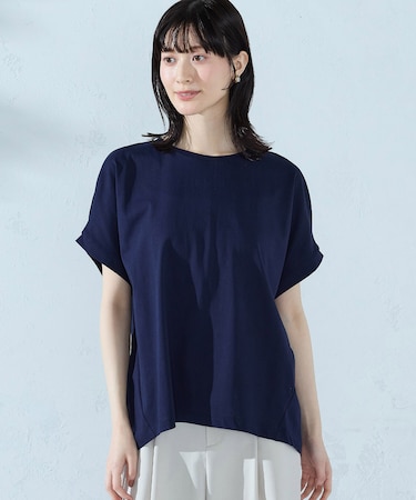 【接触冷感】バックタック Tシャツ