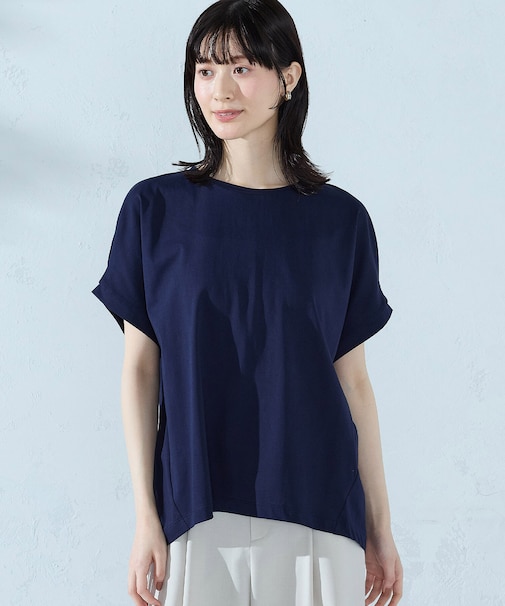 【接触冷感】バックタック Tシャツ
