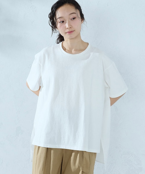 sacai バックフレアTシャツ Sacai Pleated-Back Cotton Crewneck T-Shirt | Saks Fifth Avenue