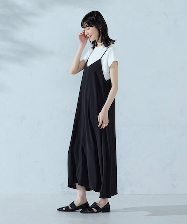 【セットアイテム】2WAYキャミソールワンピース＋Tシャツ