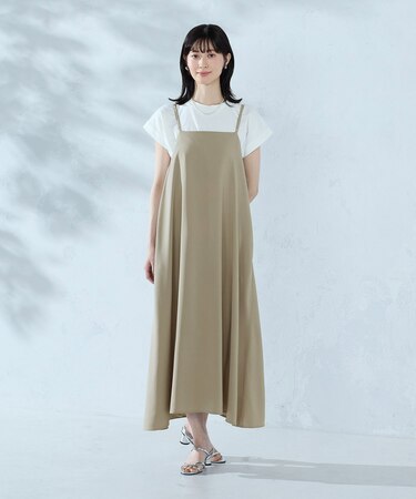 【セットアイテム】2WAYキャミソールワンピース＋Tシャツ