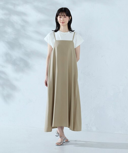 【セットアイテム】2WAYキャミソールワンピース＋Tシャツ
