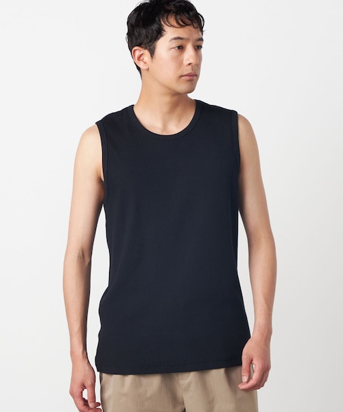 Mame ストレッチ　トリアセテート　バスケットパターントップス　ブラック Triacetate Polyester Embroidered