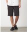ポリエステルグレンチェックストレッチ ワンタックショートパンツ